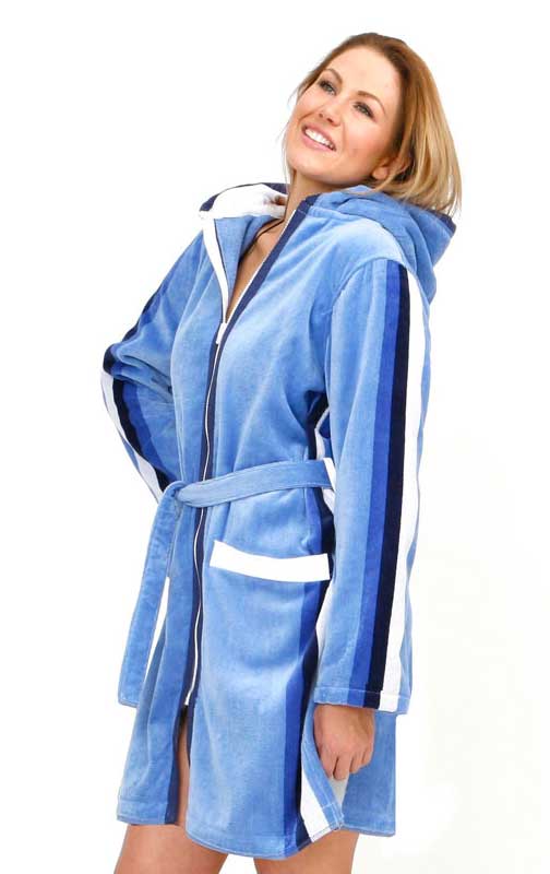 Blue Hooded Robe