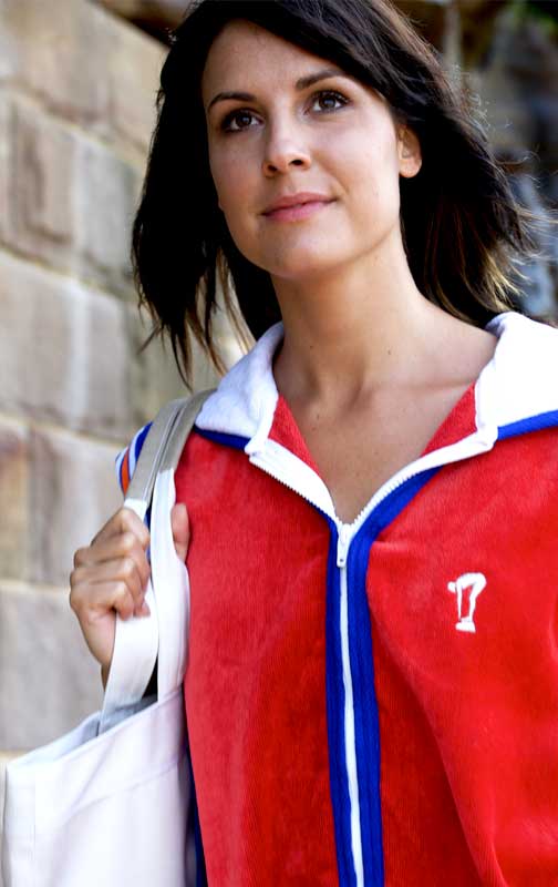 Hooded Towel in Red